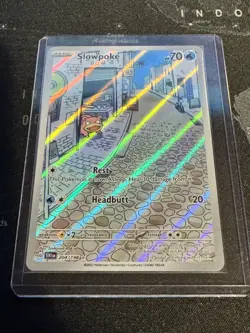 Pokemon TCG Slowpoke 204/198 Illustration Rare Scarlet Violet 2023 NM Condition - Image 1
