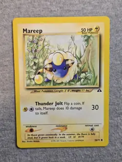 Pokemon TCG Mareep 58/75 - Neo Discovery Regular Unlimited Common - Image 1