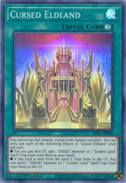 Yugioh! MP Cursed Eldland - SESL-EN028 - Super Rare - 1st Edition Moderately Pla - Image 1