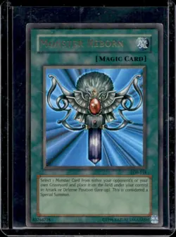 2002 Yu-Gi-Oh! Legend of Blue Eyes White Dragon Monster Reborn #LOB-118 - Image 1