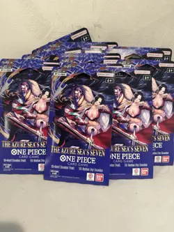 One Piece | OP14-EB04 | The Azure Sea’s Seven | 15 Sleeved Booster Packs English - Image 2