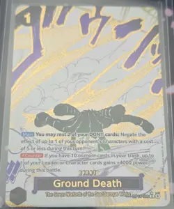 BANDAI GROUND DEATH OP14-096 R EVENT SEVEN WARLORDS BAROQUE WORKS - Image 1
