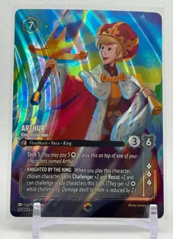 Arthur King Victorious Enchanted 221/204 | Disney Lorcana NM Foil - Image 1