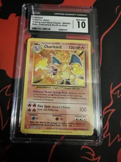 Charizard #003/034-2023 Holo CGC Gem Mint 10-Charizard & Ho-Oh EX Deck - Image 1