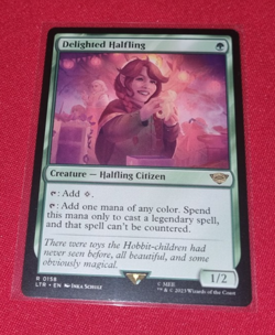 Magic the Gathering Delighted Halfling The Lord of the Rings Used - Image 1