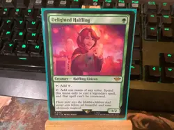 MTG - Magic the Gathering Card - Delighted Halfling - Lord of the Rings LTR - Image 1