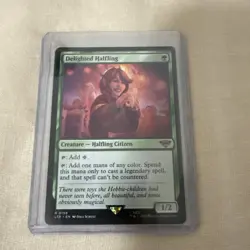 MTG Magic: the Gathering, Delighted Halfling, The Lord of the Rings LTR, NM/M - Image 1