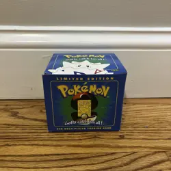 Pokemon Togepi Burger King 23k Gold Plated Trading Card Blue Box 1999 - Sealed - Image 2
