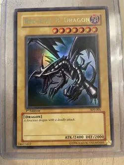 Yugioh Red-Eyes B. Dragon SDJ-001 Ultra Rare LP 1st edition - Image 1