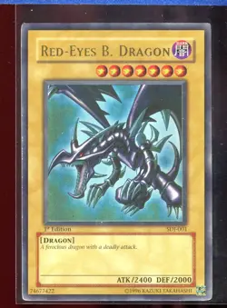 Red-Eyes B. Black Dragon 1st Edition SDJ-001 LP Ultra Starter Deck Joey Yugioh - Image 1