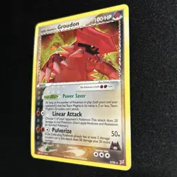 Pokemon TCG Team Magmas Groudon Holo Rare Card 9/95 - Image 5