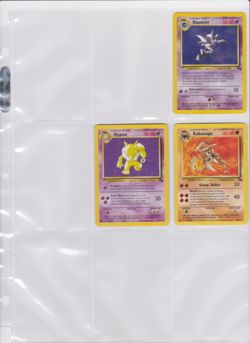 Unlimited Pokemon Fossil Common/Uncommon/Rare Lot (36/62) NM/LP + 85 Card Binder - Image 5