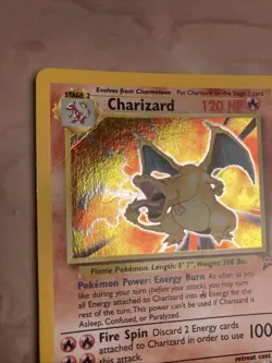 Charizard 004/130 Base Set 2 Holo SWIRL Rare Pokemon Card Excellent Vintage - Image 3