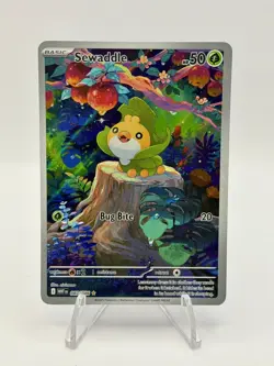Sewaddle 087/086 Pokemon TCG White Flare Illustration Rare Card English NM - Image 1
