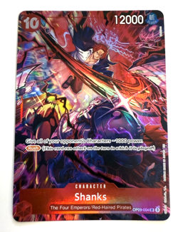 OP09-004 Shanks Anniversary Character Card SR ONE-PIECE ENGLISH - Image 1