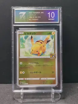 Pokemon Card Z 10 Pikachu S8a-G 003/015 Holo 25th 2021 Japanese - Image 1