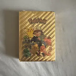 Pokemon 55pc Custom Gold Foil Card Fake Pokemon Cards - Image 1