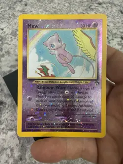 Mew Southern Islands Reverse Holo 1/18 Pokemon Card Promo LP/MP - Image 1