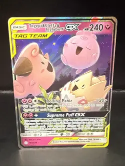 Pokemon Card - Togepi & Cleffa & Igglybuff GX Cosmic Eclipse 143/236 D - Image 1