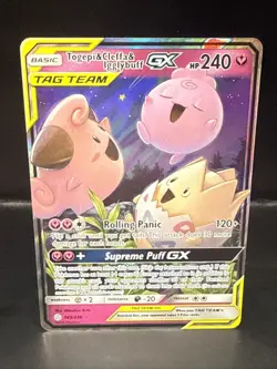 Pokemon Card - Togepi & Cleffa & Igglybuff GX Cosmic Eclipse 143/236 D - Image 2