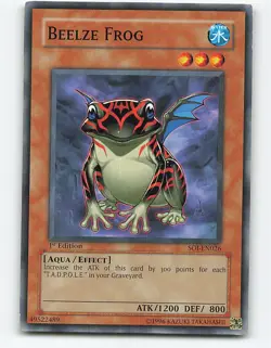 Beelze Frog #SOI-EN026 1st Edition Yugioh Card - Image 1