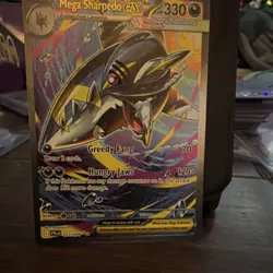 Pokemon Mega Sharpedo EX 127/094 Phantasmal Flames Holo Full Art Rare Card - Image 1