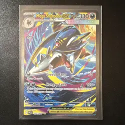 Pokemon Mega Sharpedo Illustration Rare 127/094 Phantasmal Flames Holo HP330 - Image 1