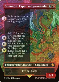 Summon: Esper Valigarmanda (Borderless) FINAL FANTASY Commander FOIL MTG - Image 1