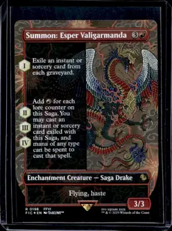 Summon: Esper Valigarmanda (Borderless) FINAL FANTASY Commander FOIL MTG - Image 2