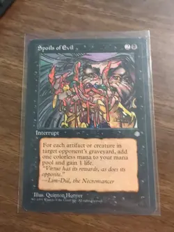 Magic The Gathering - Ice Age Spoils of Evil 51 Rare 1995 - Image 1