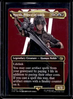 2025 Magic The Gathering Final Fantasy Noctis Prince of Lucis BL Rare #0401 - Image 1