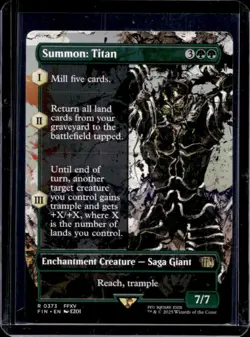 2025 Magic The Gathering Final Fantasy Summon: Titan BL Rare #0373 - Image 1