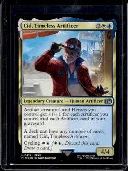 2025 Magic MTG Final Fantasy Cid Timeless Artificer Foil Uncommon #0419 - Image 1