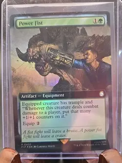 Power Fist (Extended Art) Universes Beyond: Fallout MTG Foil Near Mint - Image 3