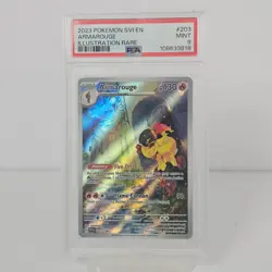 2023 Pokemon SVI Armarouge #203 Illustration Rare PSA 9 Mint Scarlet & Violet - Image 1
