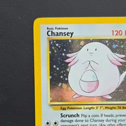 Pokemon TCG Chansey Base Set 2 Holo Unlimited Rare 3/130 LP- - Image 5