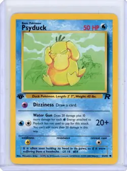 Psyduck 1st Edition Team Rocket Common 65/82 Pokemon - Image 1