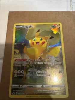 Pokemon Pikachu TCG Crown Zenith Full Art Holo Card GG30/GG70 Ultra Rare - Image 1