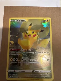 Pokemon Pikachu TCG Crown Zenith Full Art Holo Card GG30/GG70 Ultra Rare - Image 2