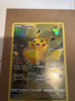 Pokemon Pikachu TCG Crown Zenith Full Art Holo Card GG30/GG70 Ultra Rare - Image 3