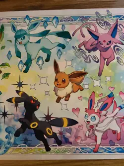 Pokemon Prismatic Evolutions Eeveelutions Playmat – UPC Exclusive - Image 3