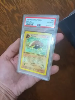 1999 POKEMON FOSSIL 1ST ED #50 KABUTO PSA 10 - Image 3