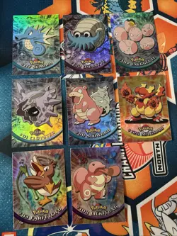 Topps Pokemon Tv animation series rainbow foil lot of 8 - Image 1