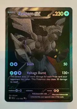 Pokemon Zekrom EX Black Bolt 172/086 Black White Rare Pack Fresh - Image 1