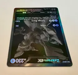Pokemon Zekrom EX Black Bolt 172/086 Black White Rare Pack Fresh - Image 3
