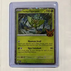 Pokemon TCG Halloween Trick Or Trade 2024 Teal Mask Ogerpon #24/167 Cosmos SWIRL - Image 1