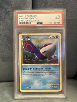 2011 Pokemon #12 Kyogre Call Of Legends Holo PSA 9 - Image 1