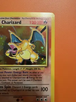Pokemon TCG Charizard 4/102 Base Set Holo - Image 5
