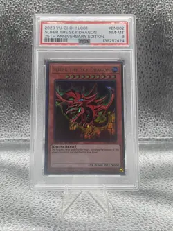 Yu-Gi-Oh Slifer the Sky Dragon 25th Anniversary Edition LC01-EN002 Psa 8 - Image 1