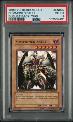 Yugioh PSA 4 Summoned Skull DPYG-EN002 - Yugi - 1st Edition - Image 1